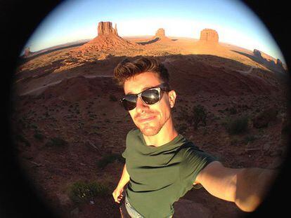 El tuitero @heshor inmortalizó con este curioso 'selfie' el valle de los Monumentos (Monument Valley), en Utah (EE. UU.), famoso por sus curiosas formaciones de rocas.