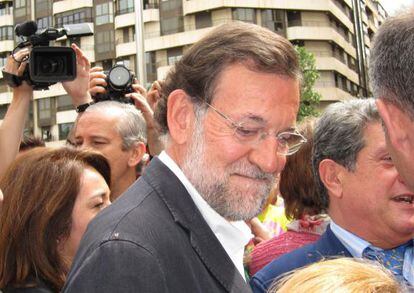 Mariano Rajoy durante su visita a Elche