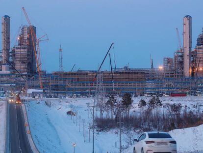 Imagen de una planta de Gazprom en Siberia. 