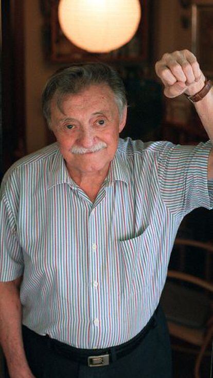 El escritor Mario Benedetti.