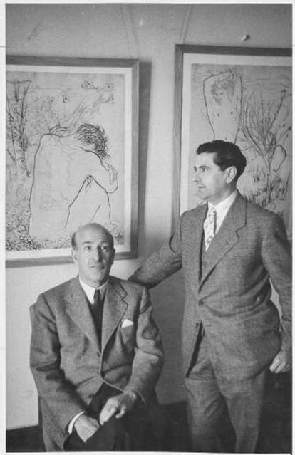 Aleixandre (izquierda) y Prieto, en una imagen de 1935.