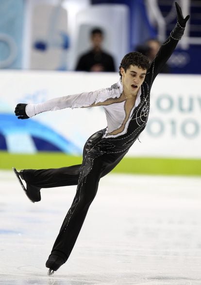 Javier Fernández se estrenó en una cita olímpica en los Juegos de invierno de Vancouver, en 2010. En la imagen, Fernández realiza su programa corto.