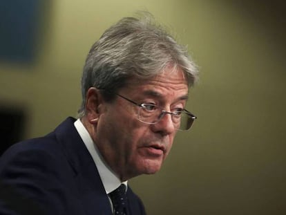 El comisario europeo de Economía, Paolo Gentiloni