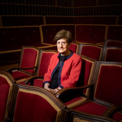 La filósofa, escritora y catedrática emérita Adela Cortina, fotografiada en la Universidad de la Nau, en Valencia.