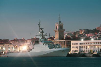 El buque 'HMS Trent', en el puerto de Gibraltar en agosto de 2020.