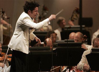 Un momento del concierto de Gustavo Dudamel con la Filarmónica de Los Ángeles