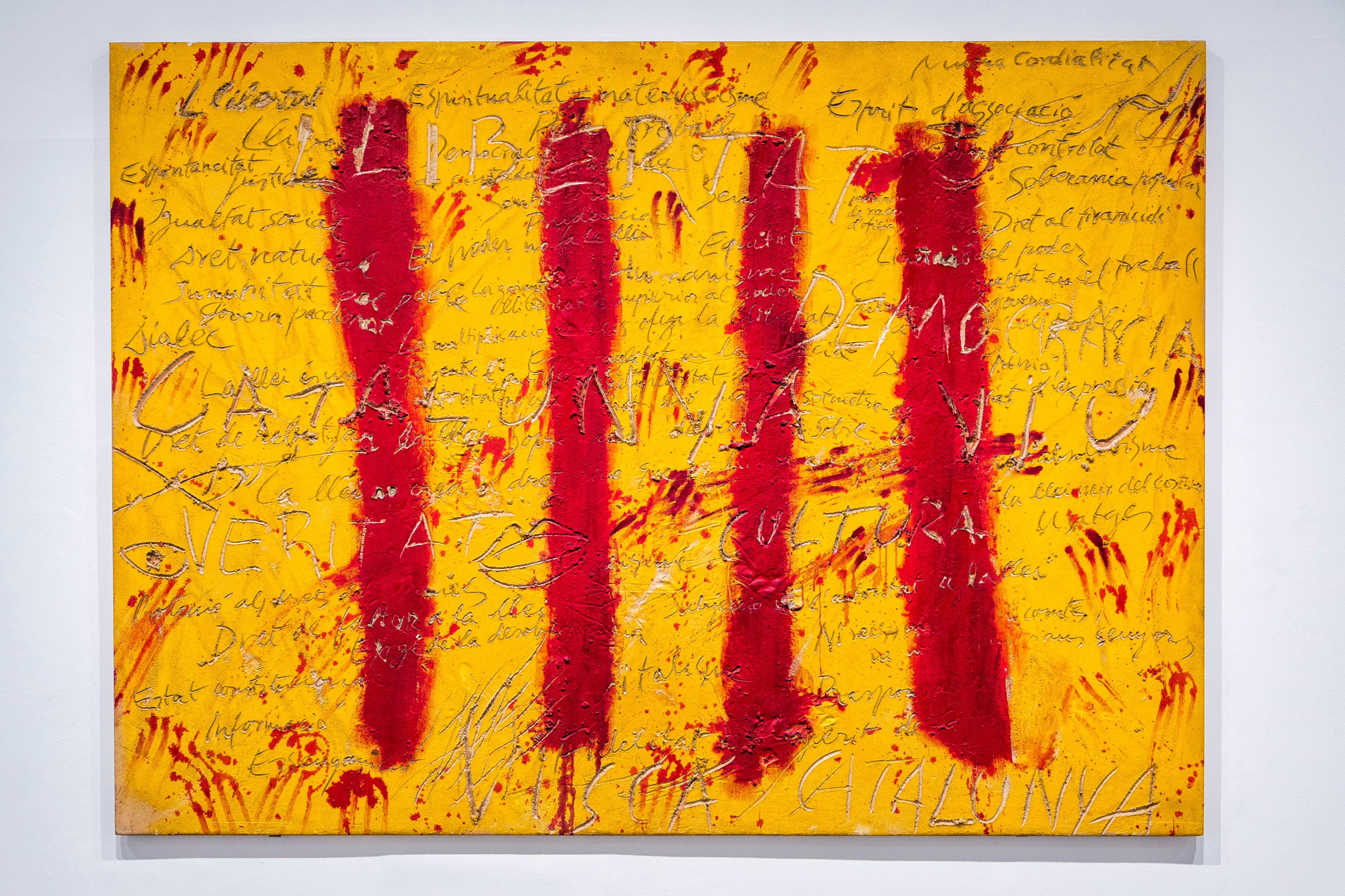 'El espíritu catalán' (1971), otra obra de la exposición.