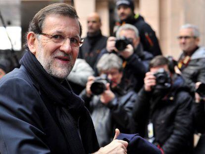 Mariano Rajoy, hoy en Bruselas.