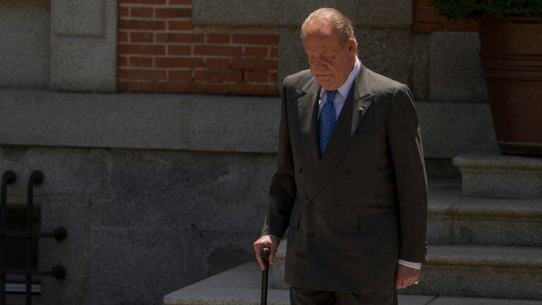 Juan Carlos I, en el palacio de la Zarzuela en una imagen de archivo del año 2014.