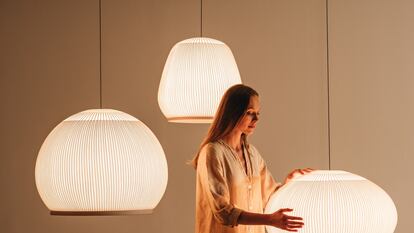 Lámpara 'Knit' de Meike Harde para Vibia, uno de los proyectos presentados en la pasada edición del Salone del Mobile de Milán.