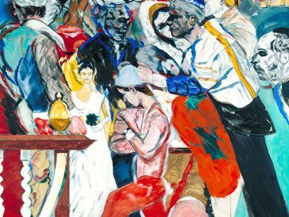 'La boda' (1989-1992), óleo de R. B. Kitaj (1932 - 2007) perteneciente a la colección de la Tate Gallery.