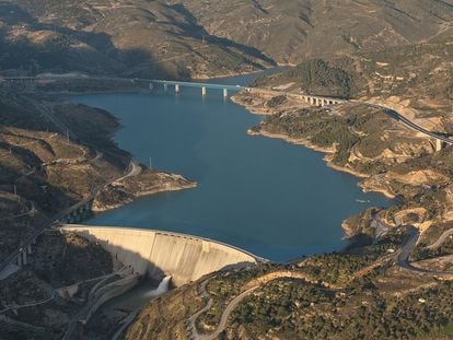 Imagen de la presa de Rules, en Granada, en noviembre de 2020.