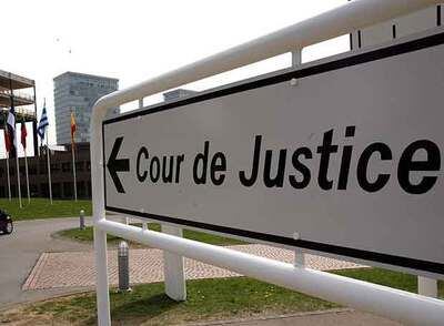 Entrada del Tribunal de Justicia de las Comunidades Europeas en Luxemburgo.