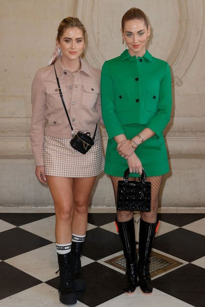 Las hermanas Valentina y Chiara Ferragni.