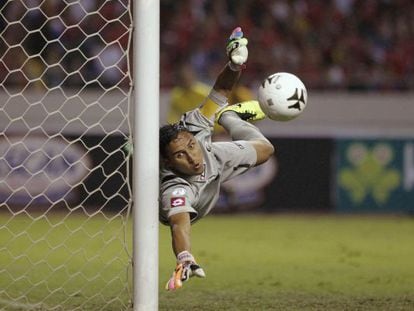 El portero Keylor Navas, durante el Mundial de Brasil 2014. 