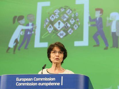  La comisaria europea de Empleo, Asuntos Sociales, Capacidades y Movilidad Laboral, Marianne Thyssen. EFE/ Stephanie Lecocq