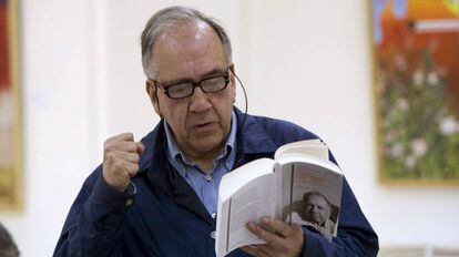 El poeta Joan Margarit en Almería en 2015.