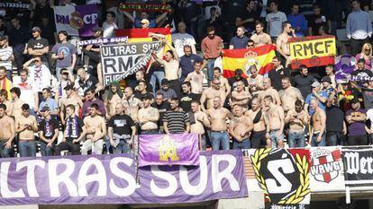 Seguidores del Real madrid en Vallecas