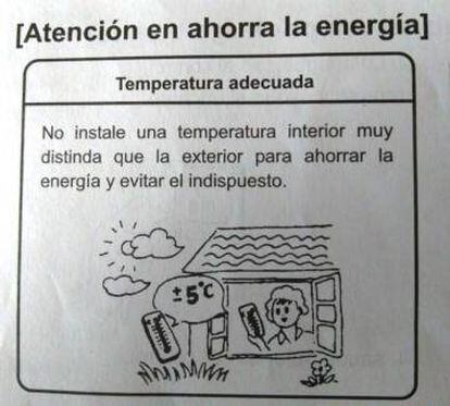 Instrucciones para un aire acondicionado.