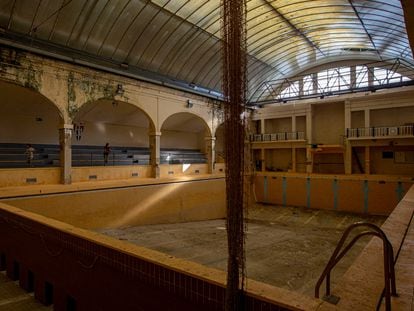 La piscina cubierta del CNB antes de ser remodelada.