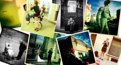 'Collage' con fotos tomadas con Instagram.