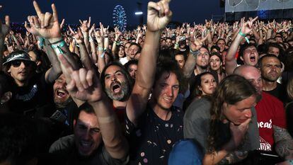 Público en el concierto de Metallica en la pasada edición de Mad Cool, en julio de 2022 en el recinto de Valdebebas.