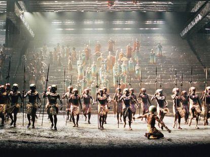 Representaci&oacute;n de &#039;Aida&#039; en 1998 en el Teatro Real.