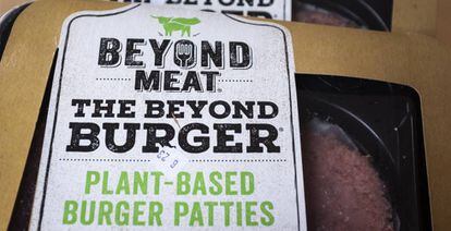 Hamburguesas vegetarianas de la firma estadounidense Beyond Meat.