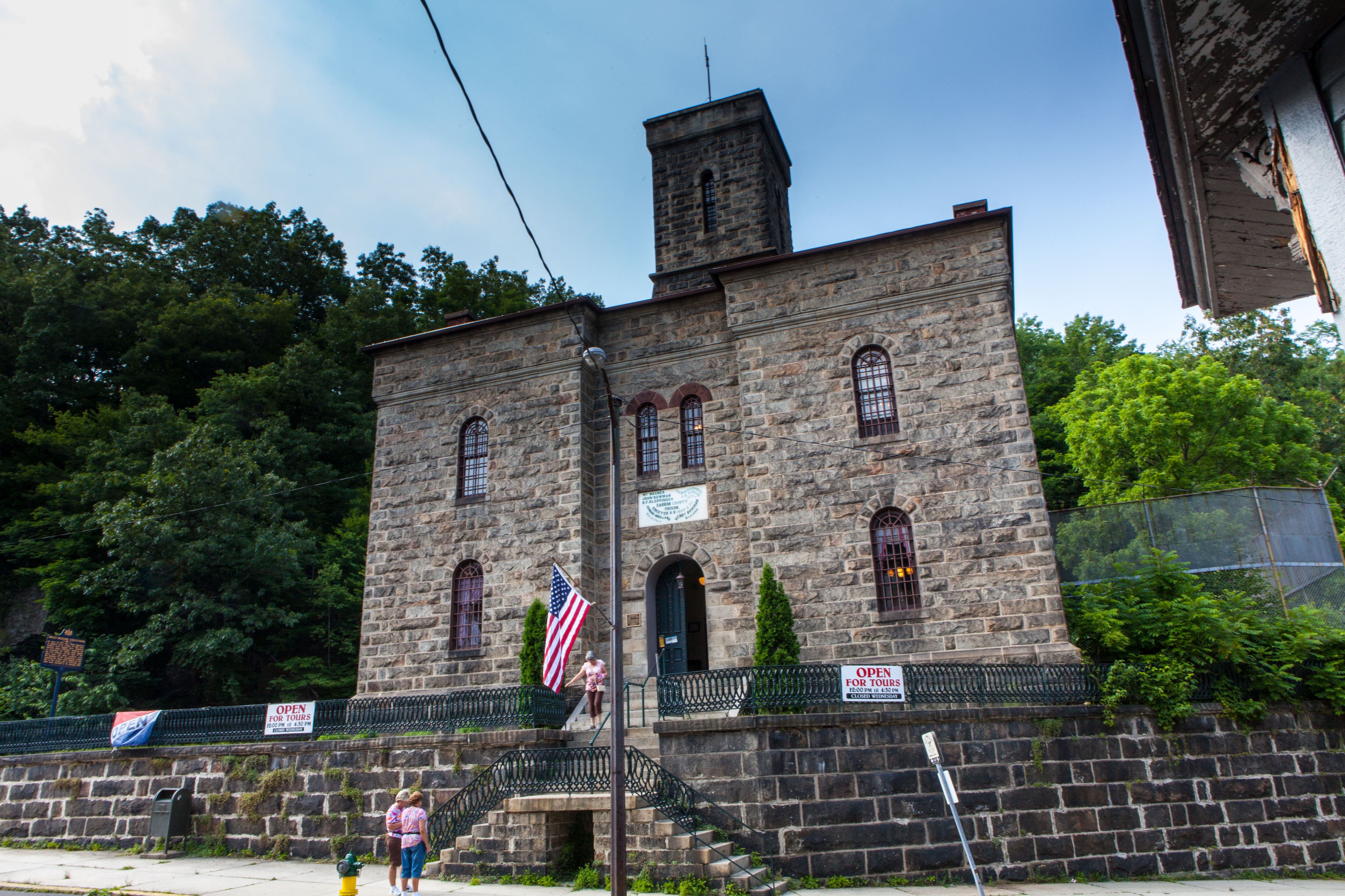El edificio de la vieja cárcel de Jim Thorpe, hoy convertida en un museo.