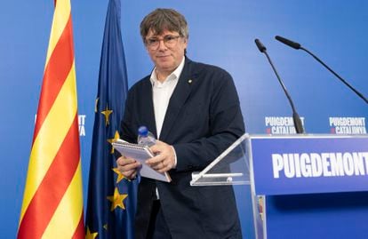 Puigdemont y Junts exploran los incentivos para la repetición electoral: campaña presencial y hundir a ERC