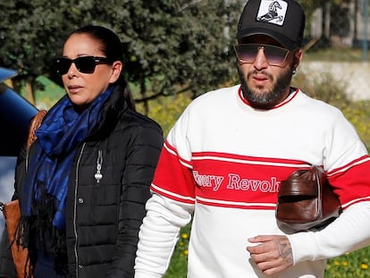 Isabel Pantoja y su hijo, Kiko Rivera, en enero de 2019 en Madrid.