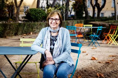 La directora del Centro Nacional de Epidemiología, Marina Pollán, en los jardines del Instituto de Salud Carlos III, en Madrid.