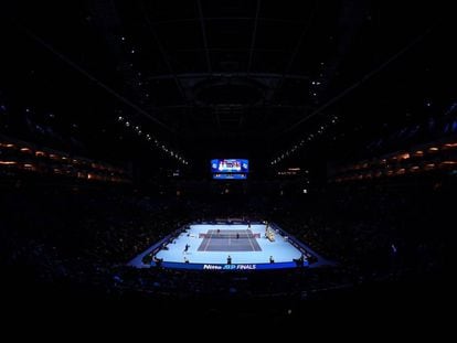 Panorámica de la pista del O2 de Londres.