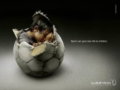 Fundación Laureus. "El deporte puede dar una nueva vida a los niños". Agencia Jung von Matt/Alster, Alemania.