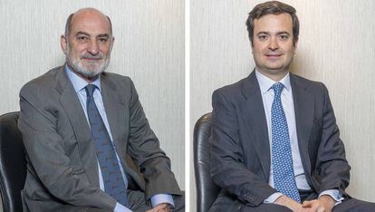 José María Folache, nuevo director general de El Corte Inglés para el negocio retail; y Santiago Bau Arrechea, nuevo director general para el resto de negocios corporativos