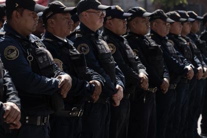 La Secretaría de Seguridad Ciudadana (SSC) desplegó a sus elementos para realizar recorridos de reconocimiento y vigilancia en el poblado de San Antonio Tecómitl.