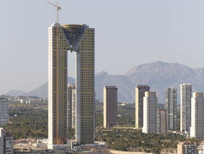 Vista del rascacielos InTempo, en Benidorm.