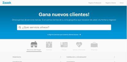 Un <a href="https://www.zaask.es/" target="_blank">portal</a> para conseguir clientes en actividades relacionadas con servicios profesionales