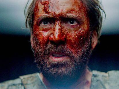 Nicolas Cage, en un fotograma de la película 'Mandy', de Panos Cosmatos.