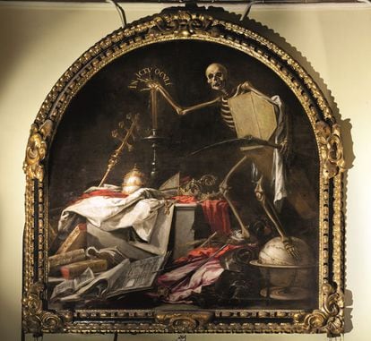 Un clásico de la representación de la muerte. 'In Ictu Oculi', de Juan Valdés Leal, que está en la Hermandad de la Santa Caridad de Sevilla.