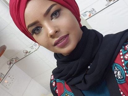 La modelo yemení Entesar al Hammadi, en una foto difundida en sus redes sociales.