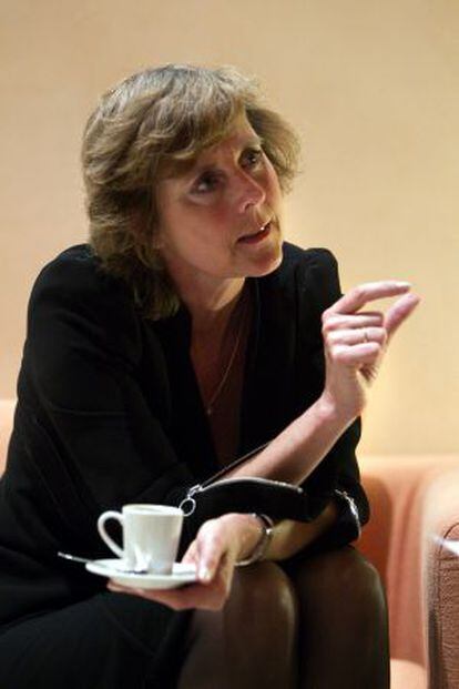 La comisaria europea de Cambio Climático, Connie Hedegaard, en una entrevista a EL PAÍS.