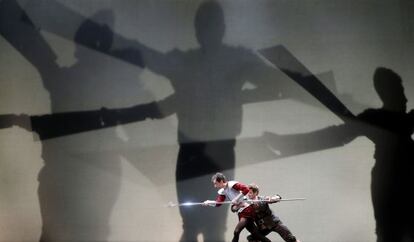 El Ballet de la Generalitat ensaya el espectáculo Don Quijote.