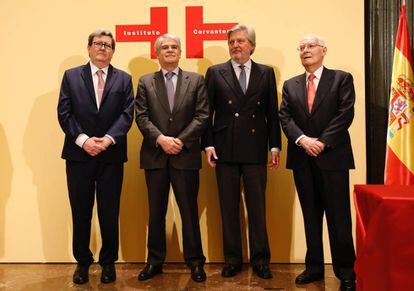 Juan Manuel Bonet, Alfonso Dastis, Íñigo Méndez de Vigo y Víctor García de la Concha.
