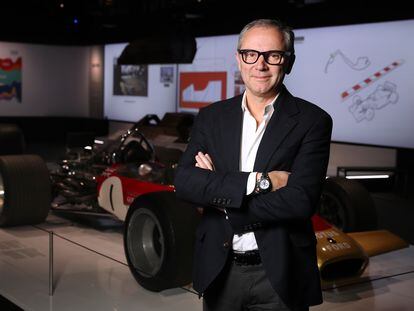 Stefano Domenicali, antes de la entrevista.