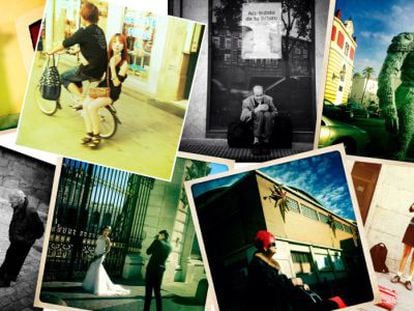 'Collage' amb fotos fetes amb Instagram.