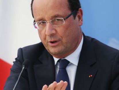 Hollande, durante la cumbre del G20-
