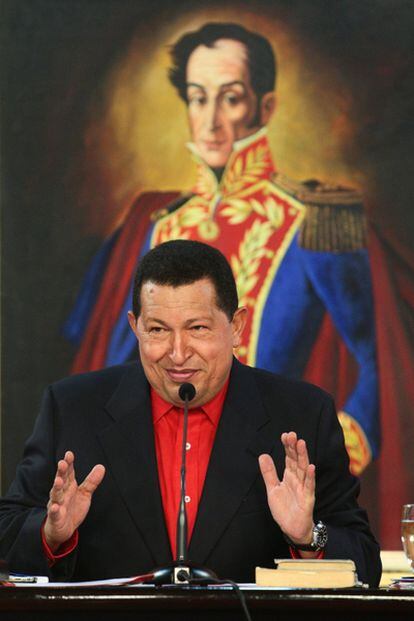 El presidente venezolano ayer durante un acto.