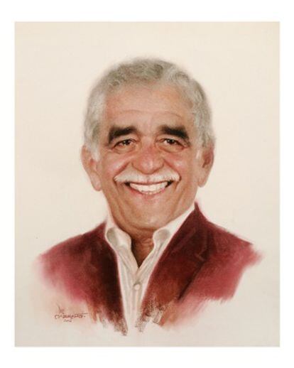 Retrato de García Márquez por el dibujante mexicano Luis Carreño.