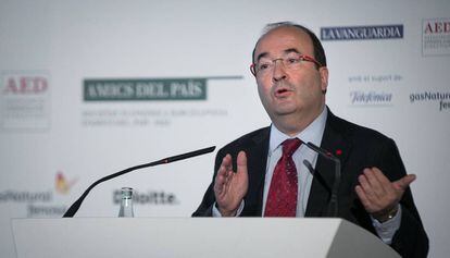Iceta durante la conferencia pronunciada en el fórum Barcelona Tribuna